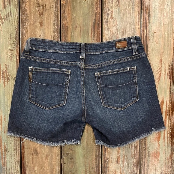 Paige 26 (4) Jimmy Jimmy Denim Jeans Shorts Low Rise Stretch Womens Cutoffs - Picture 11 of 13